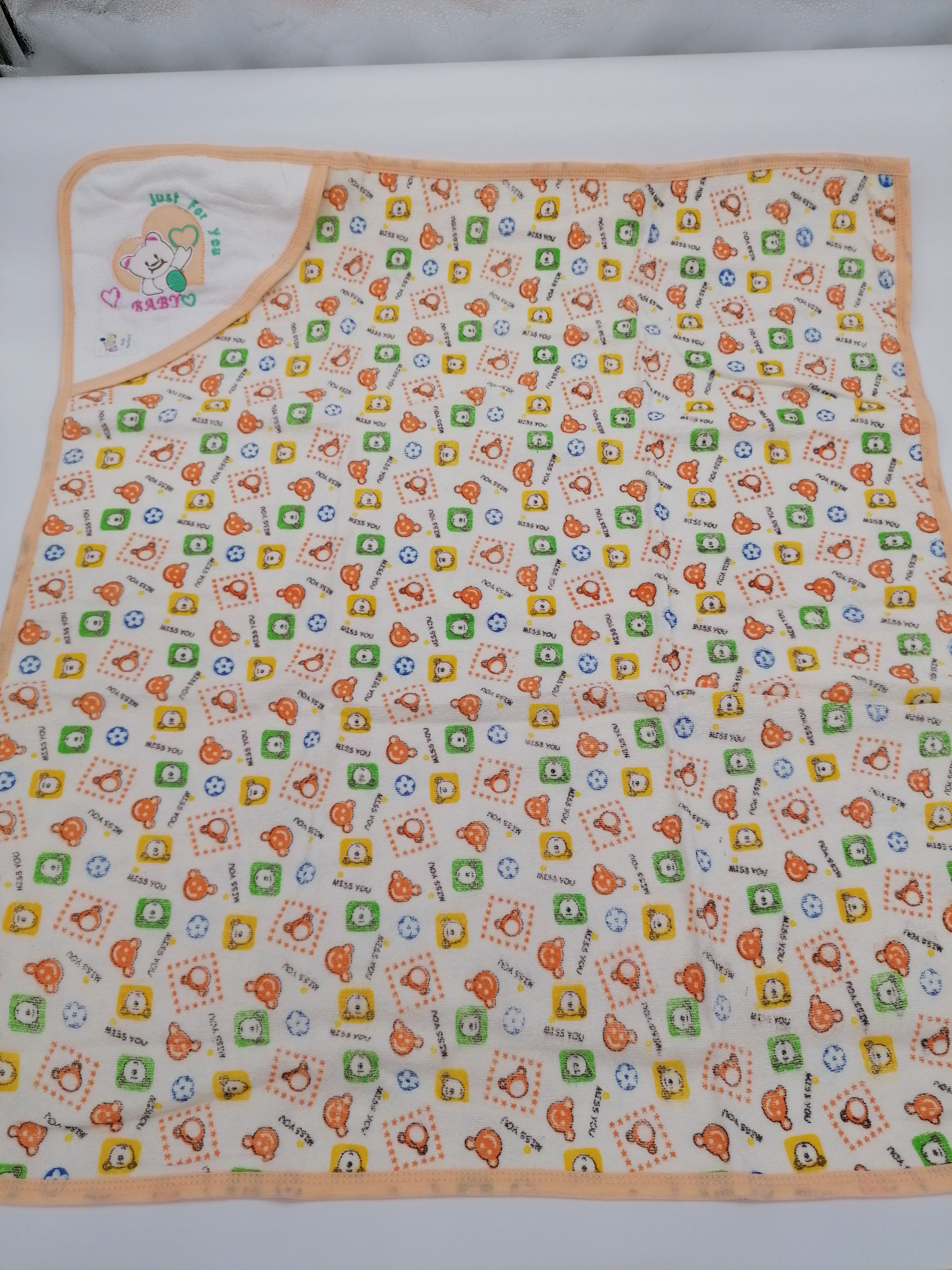 Baby Bath Towel Peach