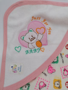 Baby Bath Towel Pink