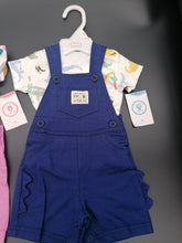 Načíst obrázek do prohlížeče Galerie, Stylová sada trička a kalhot pro miminko modré nebo růžové velikosti 6 měsíců-2 roky