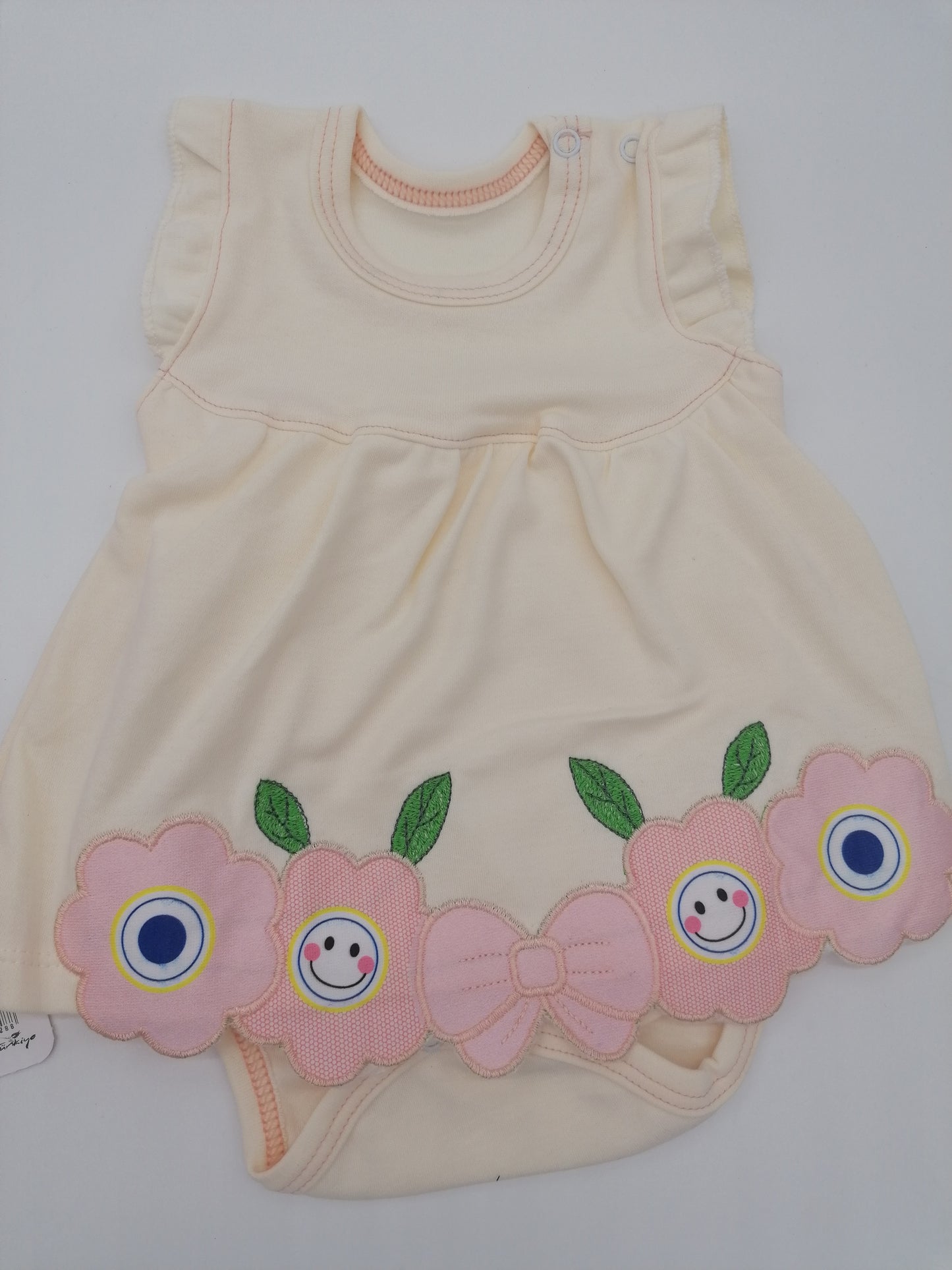 Million Babies Girls Cream Dress 4 Sizes