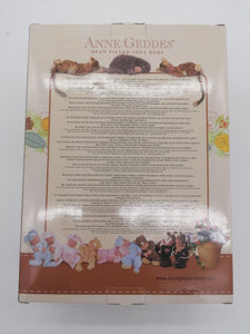 Panenka Anne Geddes 9palcová Baby Light Brown Bear Panenka - kolekce měkkého těla s fazolemi