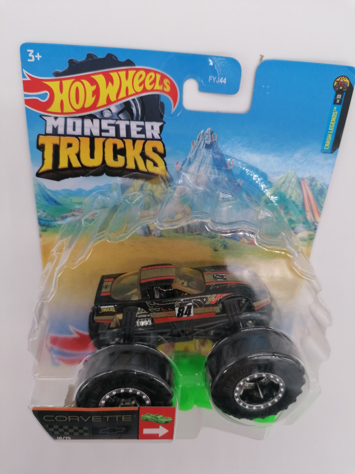 Hot Wheels Monster Trucks Corvette 1:64 Scale