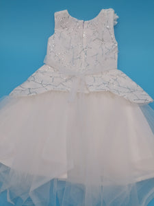 Nádherné vyšívané dívčí šaty/konfirmace/svatba 4 velikosti