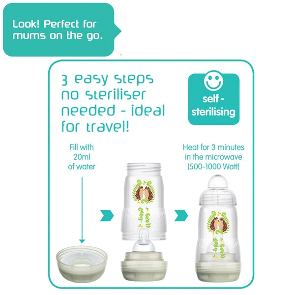 MAM Easy Start Self Sterilising Bottle Set