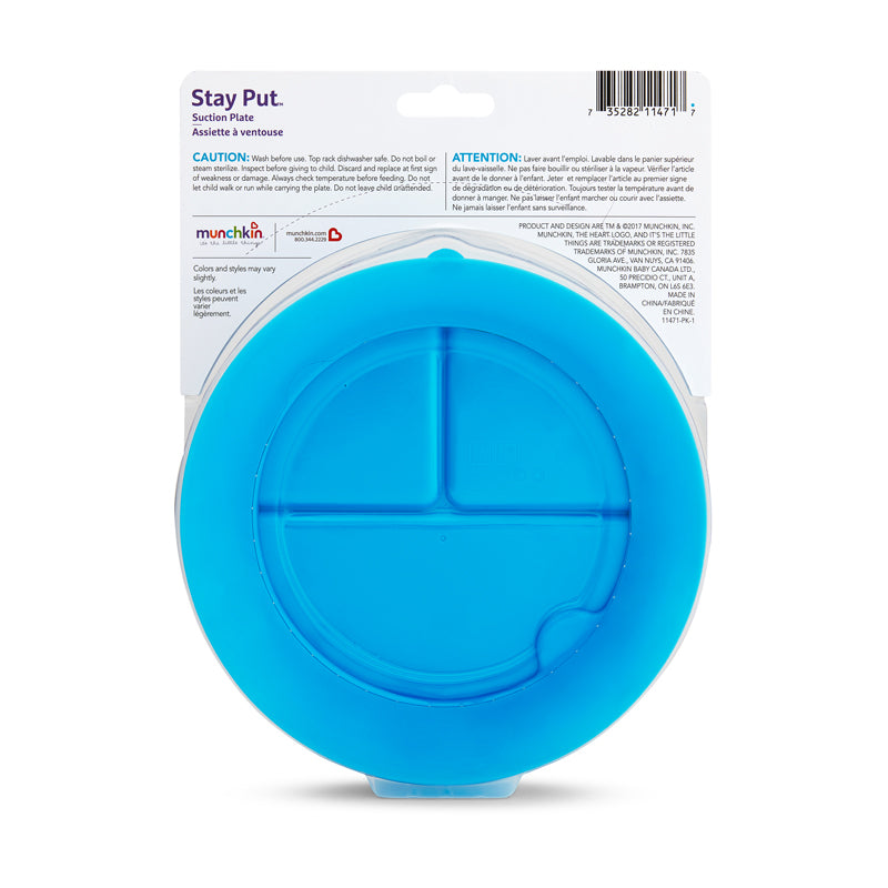 Munchkin Stay Put Suction Plate Blue