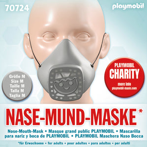 Playmobil středně šedá maska ​​na nos a ústa