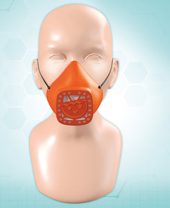 Playmobil maska ​​na nos a ústa oranžová - malá