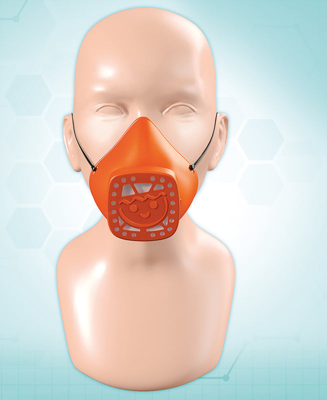 Playmobil maska ​​na nos a ústa oranžová - malá