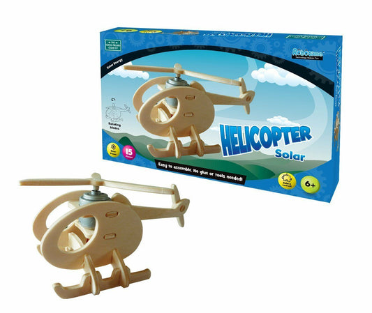 Solar Helicopter 15 Pieces No Glue Or Tools Needed