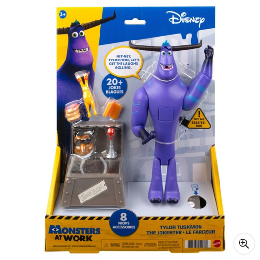 Disney Pixar Monsters at Work - Akční figurka Tylora Tuskmona "The Jokester".