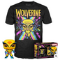Funko POP! Marvel Trička X-Men – Wolverine (Blacklight) POP (Tee: střední velikost pro dospělé)