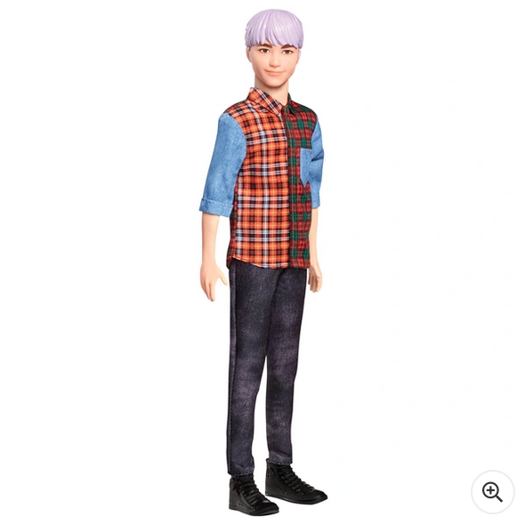 Barbie Ken Fashionistas Doll 154 Purple Hair