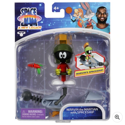 Space Jam A New Legacy: Marvin the Martian with Spaceship Action Figure