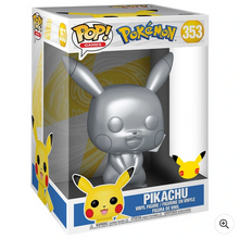Načíst obrázek do prohlížeče Galerie, Funko POP! Vinyl: Pokémon Silver Metallic Jumbo Pop! Pikachu