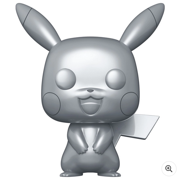 Funko POP! Vinyl: Pokémon Silver Metallic Jumbo Pop! Pikachu