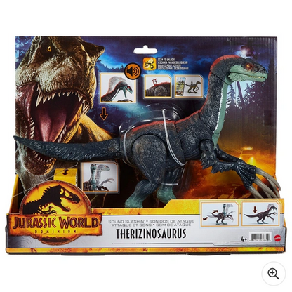 NEW Jurassic World Dominion Sound Slashin’ Therizinosaurus Action Figure - Mattel GWD65