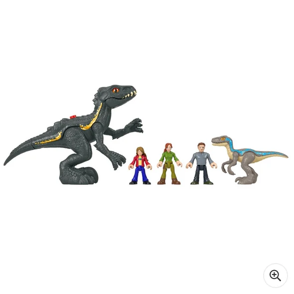 Jurassic World Imaginext Final Confrontation Dinosaur and Figure Pack