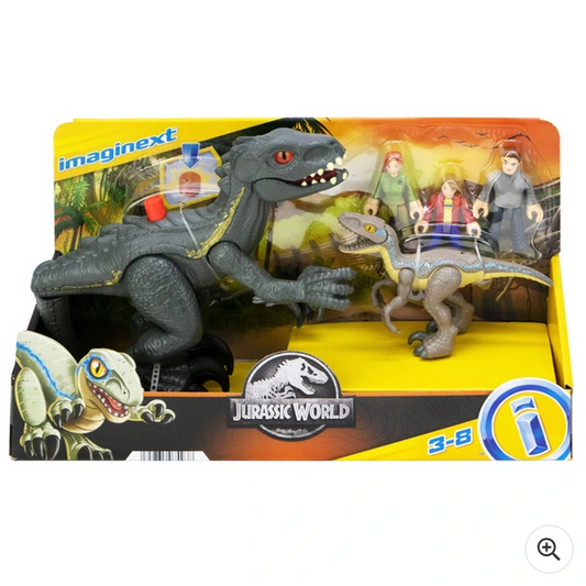 Jurský svět Imaginext Final Confrontation Dinosaur and Figure Pack
