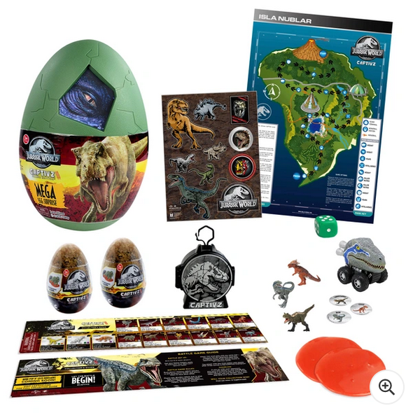 Jurassic World: Captivz Clash Edition Mega Egg Dinosaur Surprise