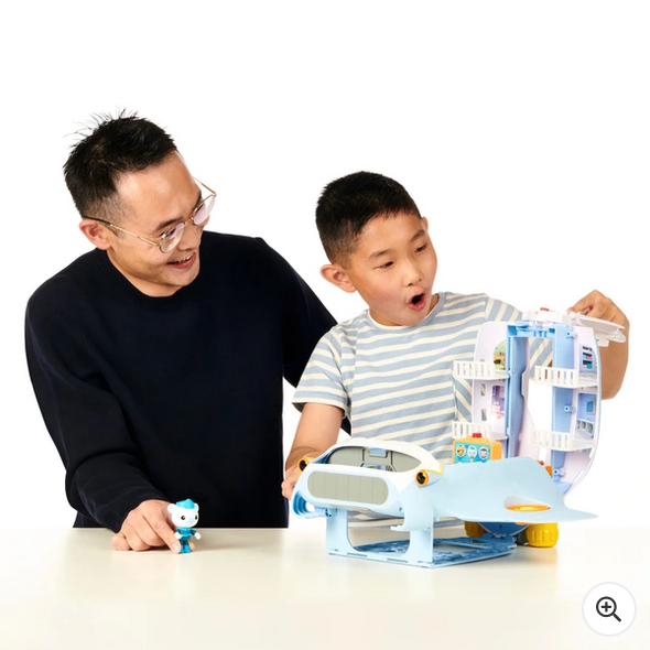 Sedmidílná transformační herní sada Octonauts Above &amp; Beyond Octoray se světly