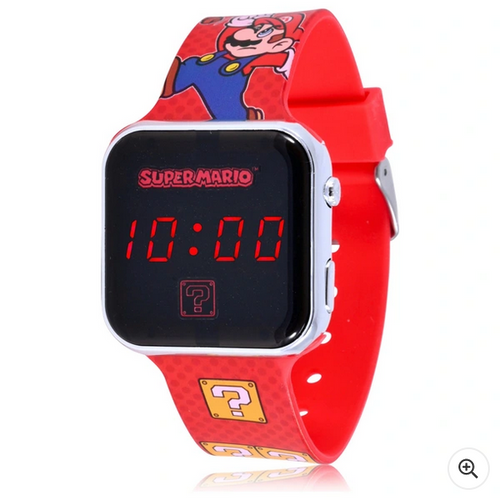 Dětské LED hodinky Super Mario