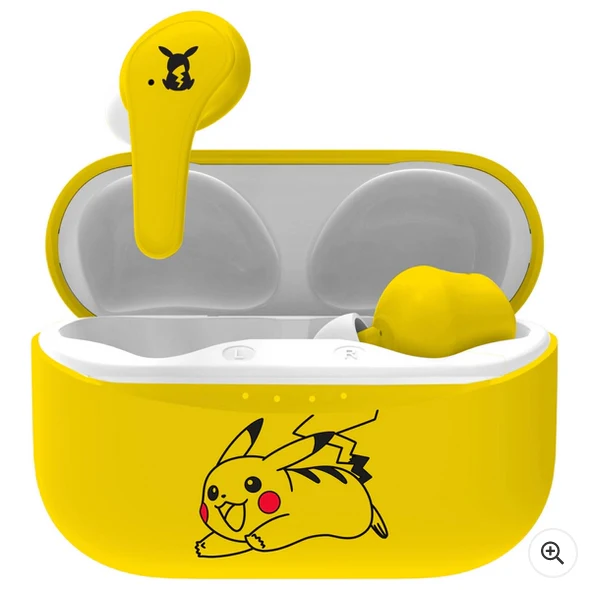 Bezdrátová Bluetooth sluchátka Pokémon Pikachu True žlutá