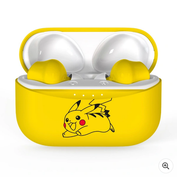 Bezdrátová Bluetooth sluchátka Pokémon Pikachu True žlutá