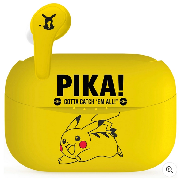 Bezdrátová Bluetooth sluchátka Pokémon Pikachu True žlutá