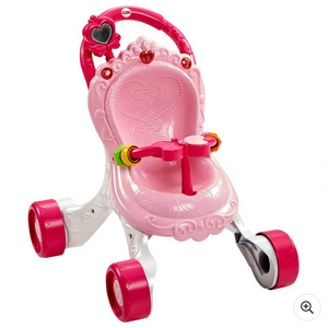 Dárková sada hudebního chodítka a panenky Fisher-Price na procházku princeznou