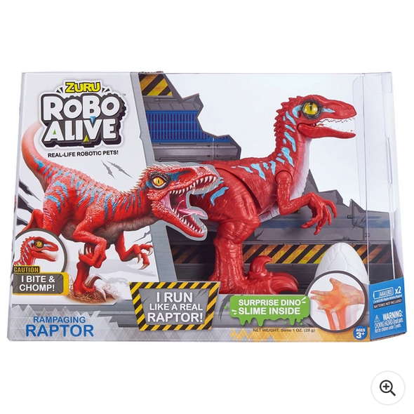 Robo Alive Rampaging Raptor Dinosaur Toy  By ZURU