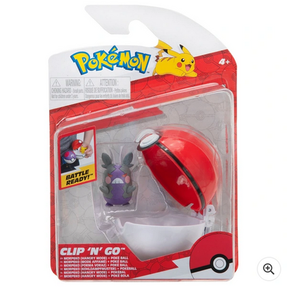 Pokémon Clip 'N' Go Hangry Morpeko & Poké Ball