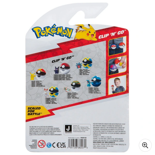 Pokémon Clip 'N' Go Hangry Morpeko &amp; Poké Ball