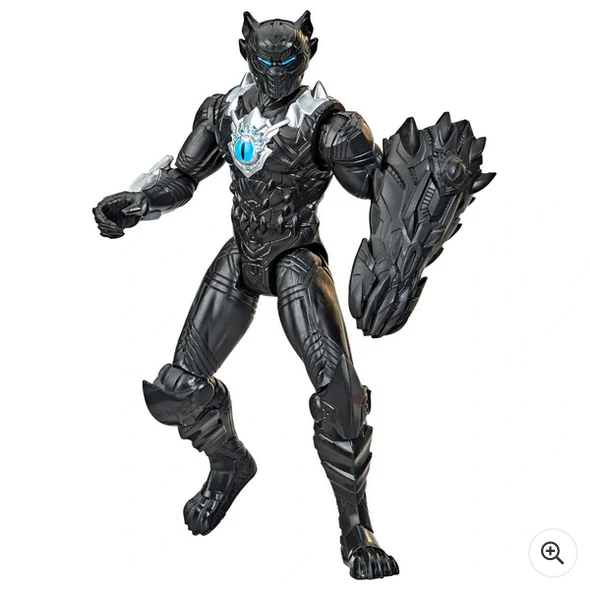 Figurka Marvel Avengers Mech Strike Monster Hunters Black Panther 15cm s příslušenstvím