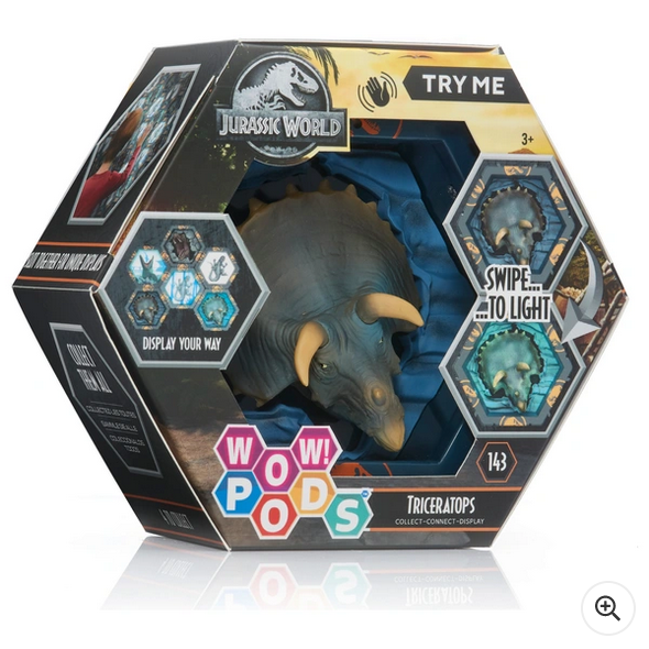 Wow! Pods Jurassic World Triceratops Dinosaur