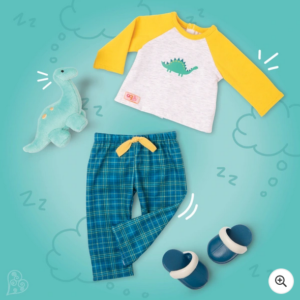 Our Generation Boy Deluxe PJ Dino Snores Outfit