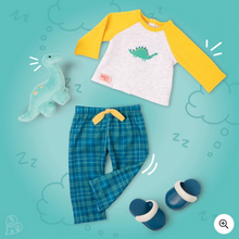 Load image into Gallery viewer, Our Generation Boy Deluxe PJ Dino Outfit