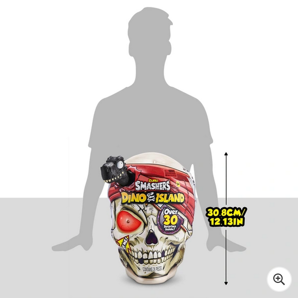 Smashers Dinosaur Island Giant Skull Over 30 Surprises Inside by Zuru