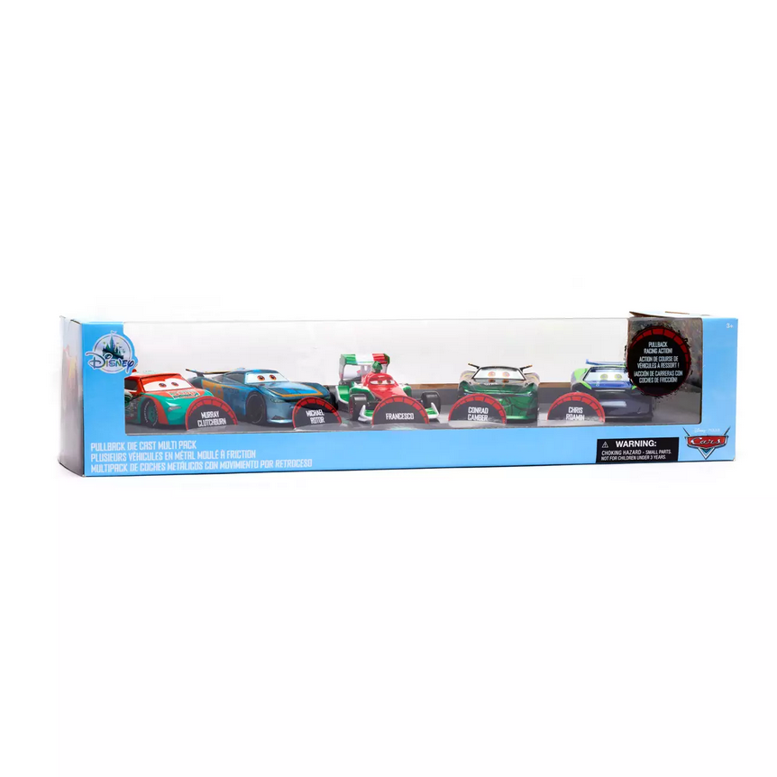 Disney Pixar Cars Pullback Die-Cast Set 5 Cars