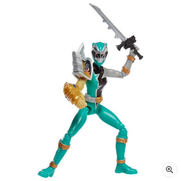 Power Rangers Dino Fury Green Ranger with Sprint Sleeve 15cm Action Figure