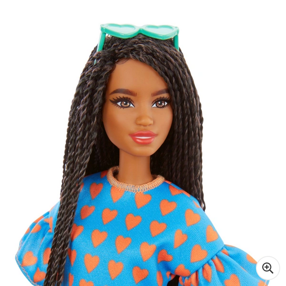 Barbie Fashionistas Doll 172 Orange Heart Print Outfit