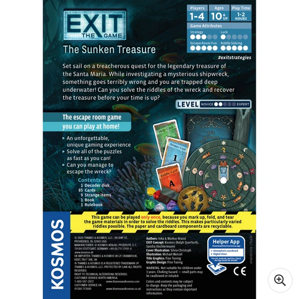 Exit: The Sunken Treasure Game The Escape Room Game You Can Play At Home