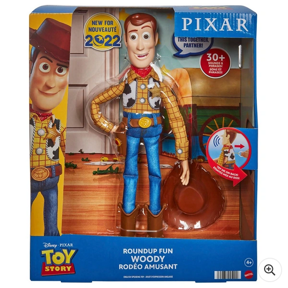 Disney Pixar Toy Story Roundup Fun Talking Woody Doll