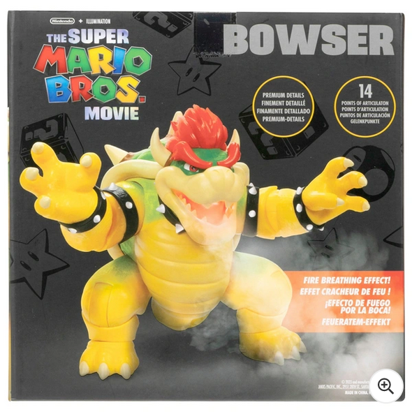 Nintendo Super Mario Movie 18cm 'Fire Breathing' Bowser Figure