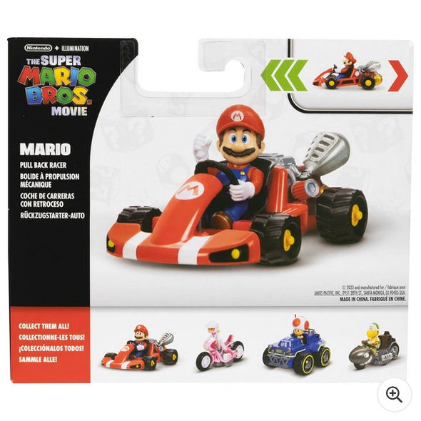 Nintendo Super Mario Movie Kart Racer with Mario Figure