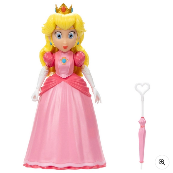 Nintendo Super Mario Movie Figure - Princess Peach with Umbrella