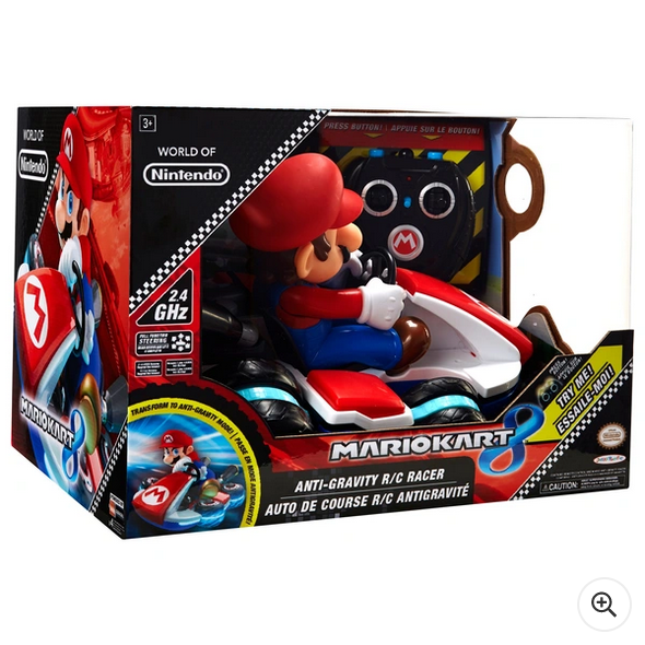 Nintendo Super Mario Remote Control Kart Mini Anti-Gravity Racer