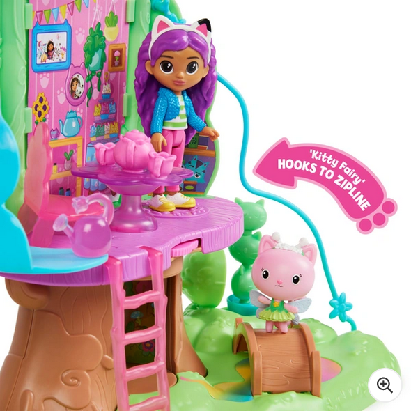 Gabby's Dollhouse Kitty Fairy's Garden Treehouse