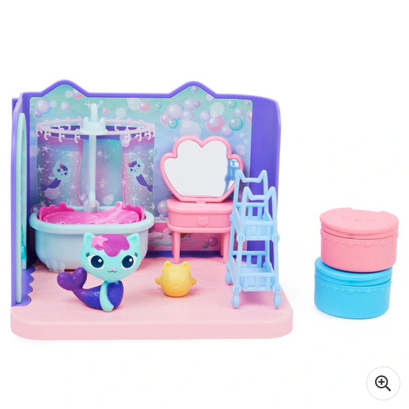 Gabby’s Dollhouse Primp and Pamper Bathroom with Figure and Accessories