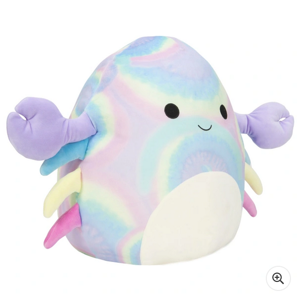 squishmallows 40cm Christabel the Purple Swirl Crab Soft Plush