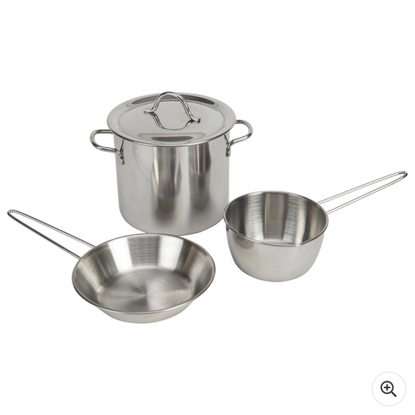 Kitchen Corner Stainless Steel Cookware Playset